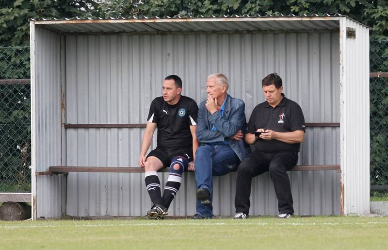 Football. Puchar Polski. Strazak Mikolow - Reprezentacja Slaska Oldboyow. 09.09.2014