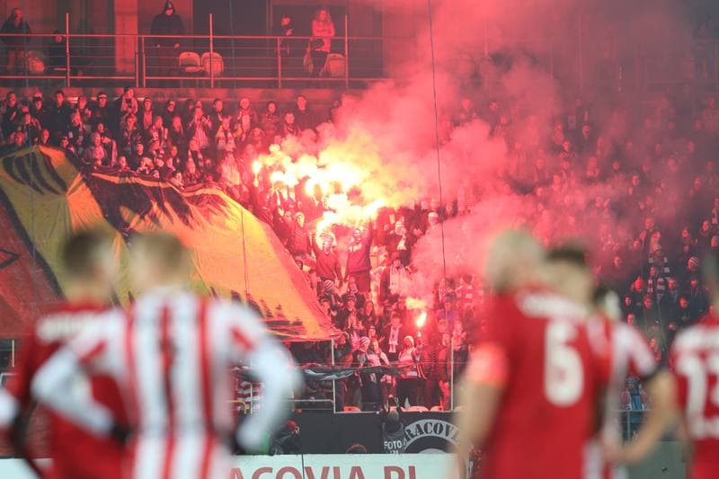 Football. Lotto Ekstraklasa. Cracovia Krakow - Wisla Krakow. 13.12.2017