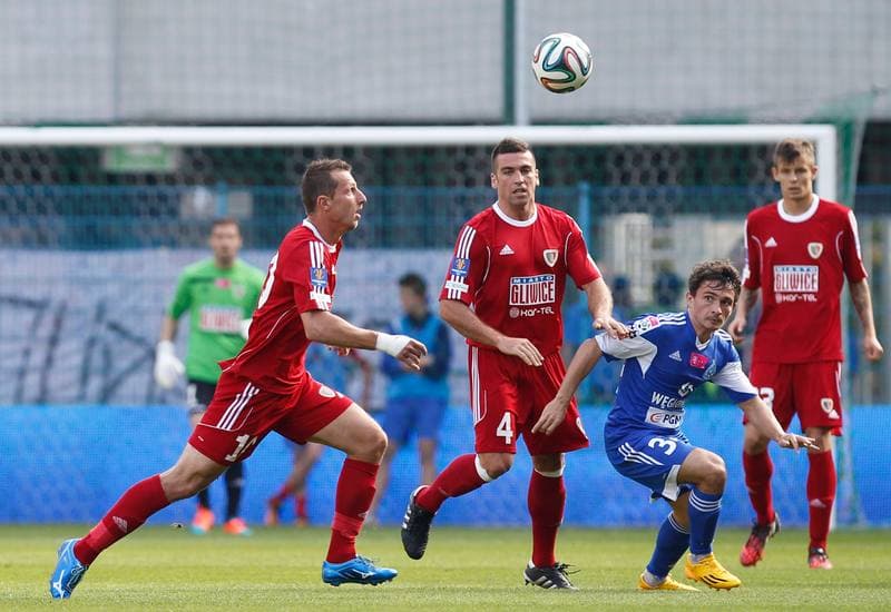 Football. Benefis Jaroslawa Kaszowskiego. Piast Gliwice - Ruch Chorzow. 12.10.2014