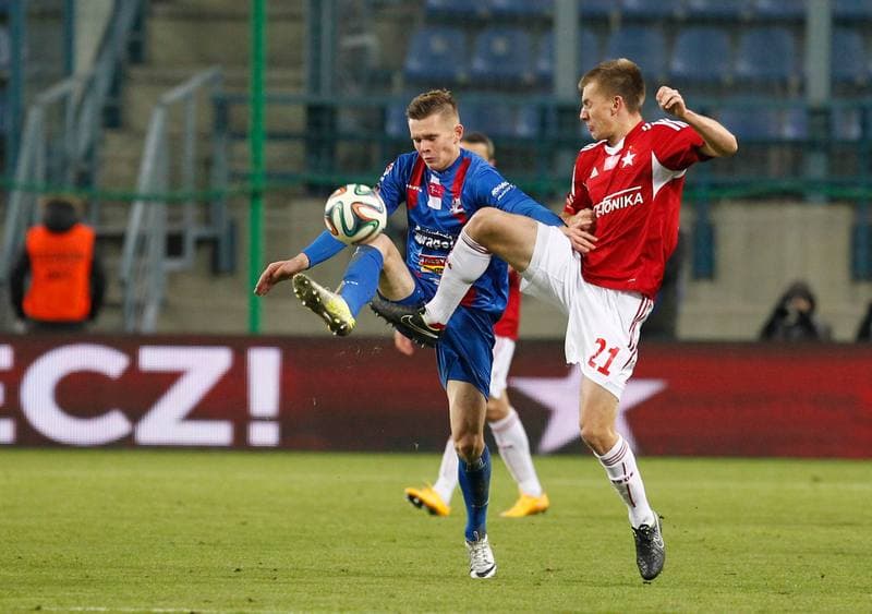 Football. T-Mobile Ekstraklasa. Wisla Krakow - Podbeskidzie Bielsko Biala. 24.10.2014