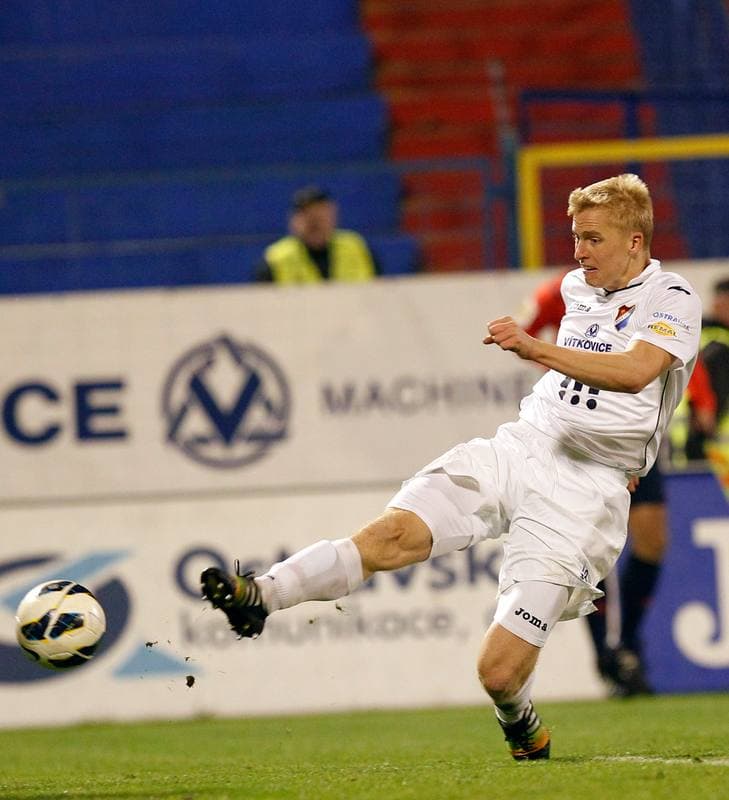 Football. SYNOT LIGA. Banik Ostrava - FC Hradec Kralove. 01.11.2014