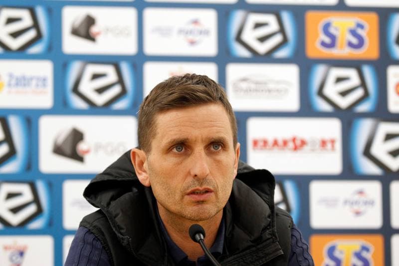 Football. Gornik Zabrze. Press Conference. 22.01.2019
