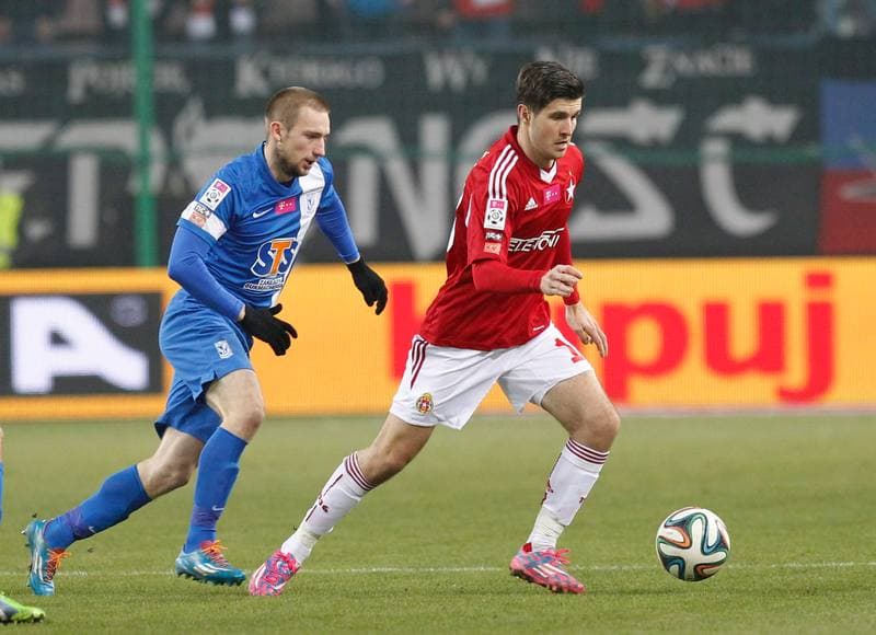 Football. T-Mobile Ekstraklasa. Wisla Krakow - Lech Poznan. 07.12.2014