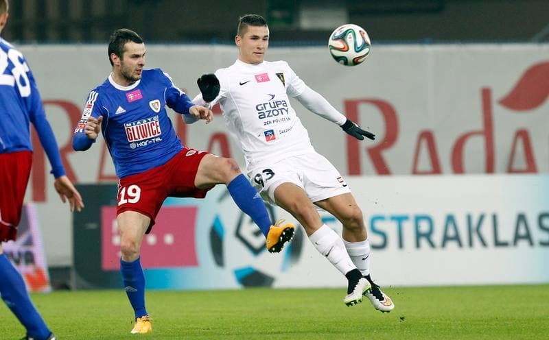 Football. T-Mobile Ekstraklasa. Piast Gliwice - Pogon Szczecin. 15.12.2014