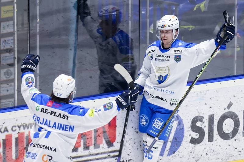 Ice Hockey. Tauron Hokej Liga. Re-Plast Unia Oswiecim - GKS Katowice. 01.02.2024