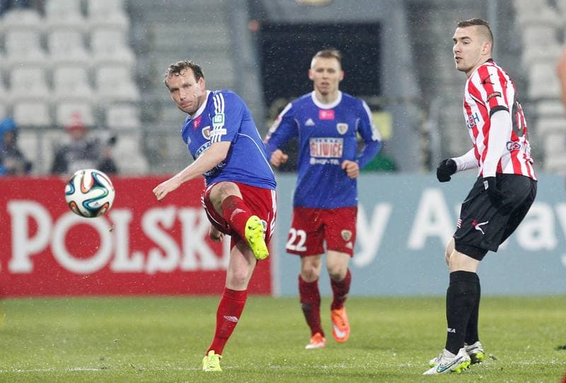 Football. T-Mobile Ekstraklasa. Cracovia Krakow - Piast Gliwice. 13.03.2015