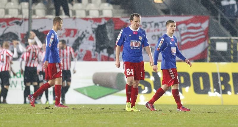 Football. T-Mobile Ekstraklasa. Cracovia Krakow - Piast Gliwice. 13.03.2015