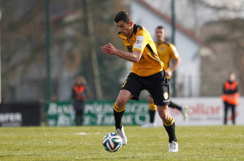 Football. I Liga. Wigry Suwalki - GKS Katowice. 04.04.2015