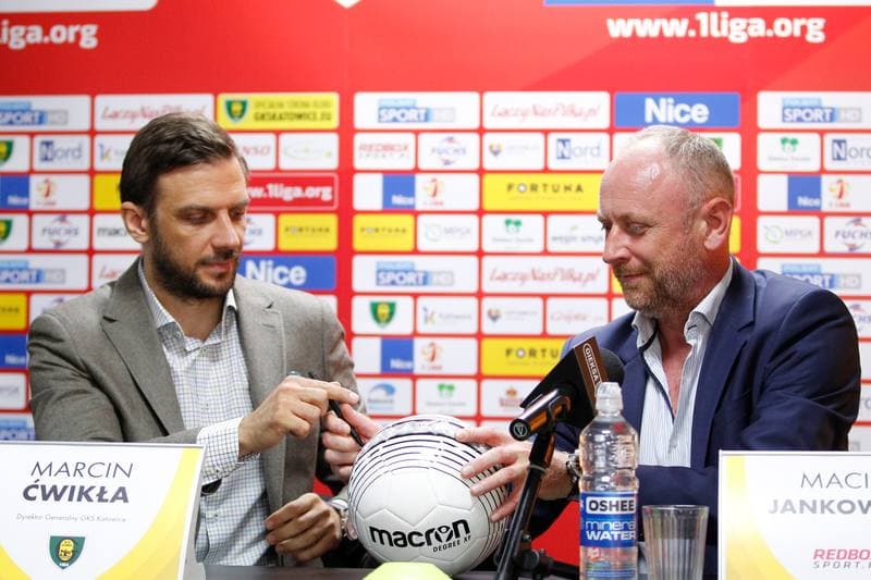 Football. GKS Katowice. Press Conference. 21.06.2018