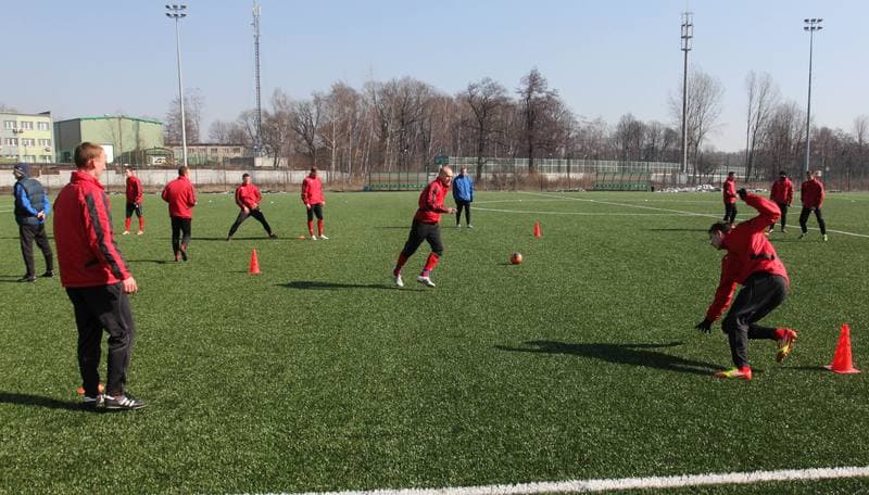 Football. Gornik Zabrze. Training. 05.03.2012