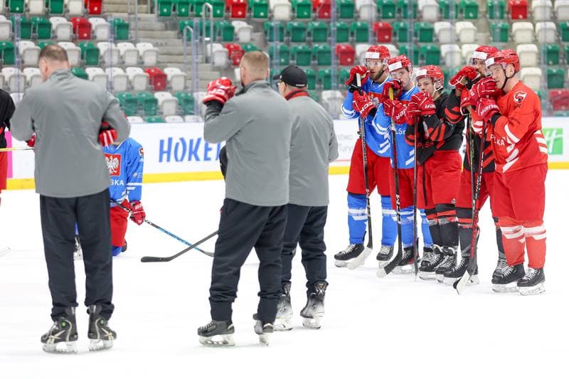 Ice Hockey. Poland national team. Training. 30.04.2024