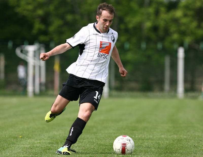 Football. III Liga Opolsko Slaska. Grunwald Ruda Slaska - Szombierki Bytom. 09.05.2015