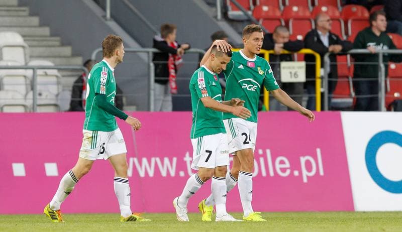 Football. T-Mobile Ekstraklasa. Cracovia Krakow - GKS Belchatow. 10.05.2015