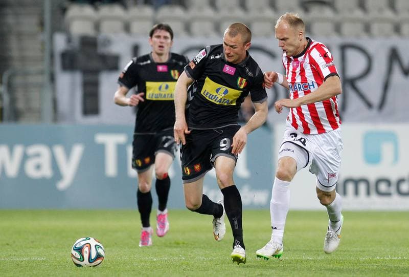 Football. T-Mobile Ekstraklasa. Cracovia Krakow - Korona Kielce. 22.05.2015
