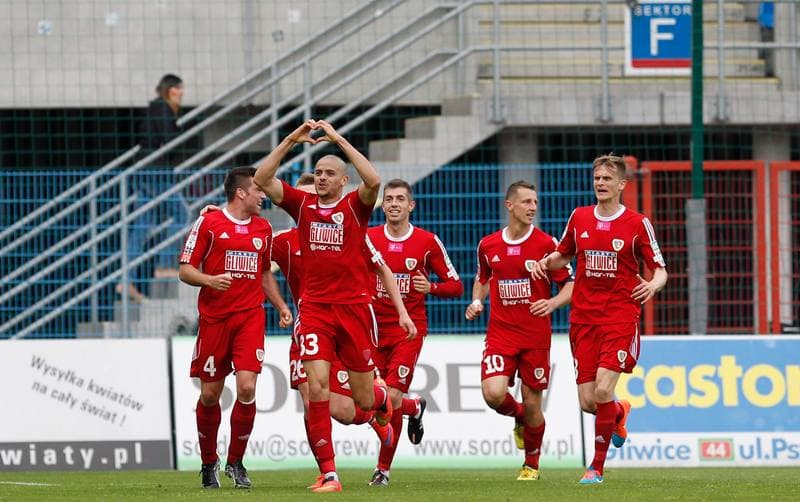 Football. T-Mobile Ekstraklasa. Piast Gliwice - Podbeskidzie Bielsko Biala. 24.05.2015