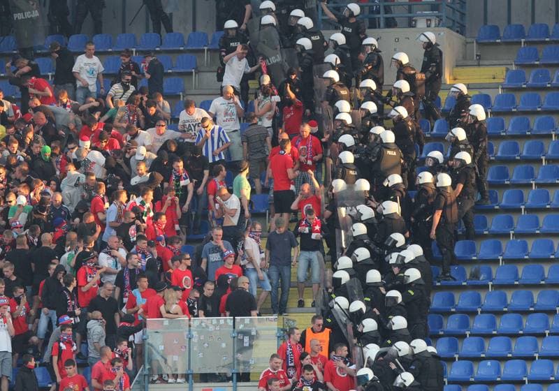 Football. T-Mobile Ekstraklasa. Wisla Krakow - Cracovia Krakow. 30.04.2012