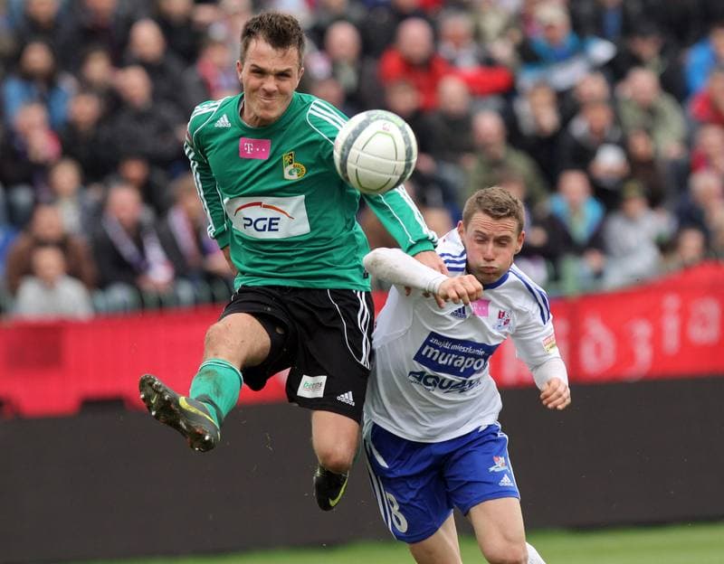 Football. T-Mobile Ekstraklasa. Podbeskidzie Bielsko-Biala - GKS Belchatow. 20.04.2013