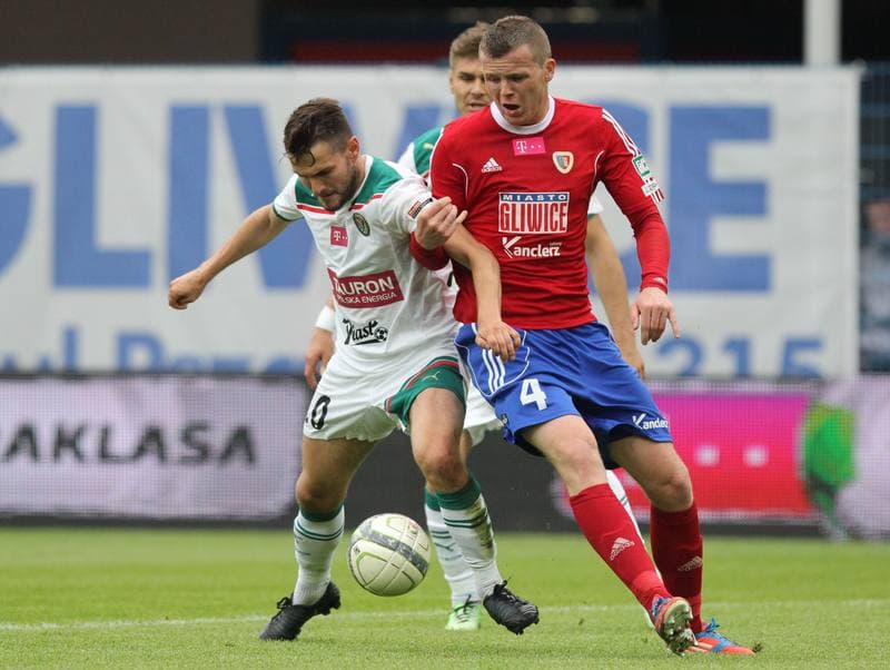 Football. T-Mobile Ekstraklasa. Piast Gliwice - Slask Wroclaw. 12.05.2013