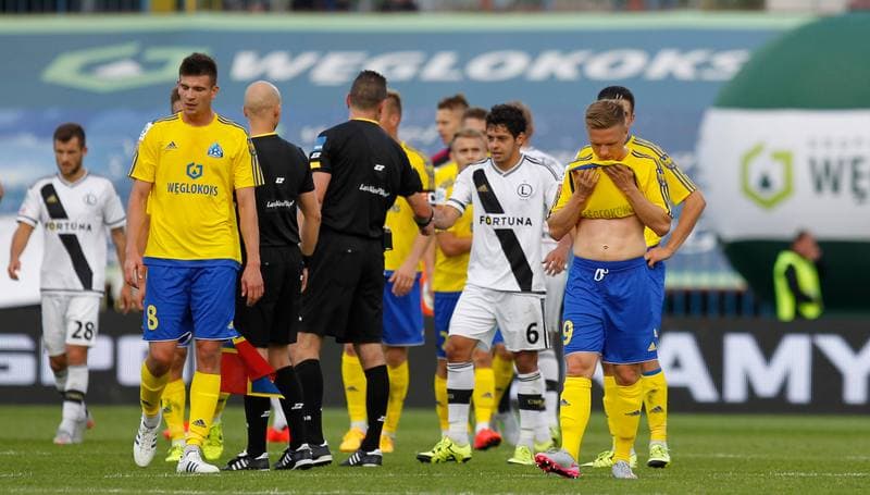 Football. T-Mobile Ekstraklasa. Ruch Chorzow - Legia Warsaw. 24.04.2015