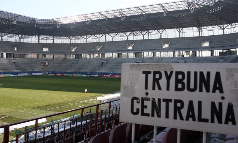Football. T-Mobile Ekstraklasa. Gornik Zabrze - Stadion. 12.02.2015