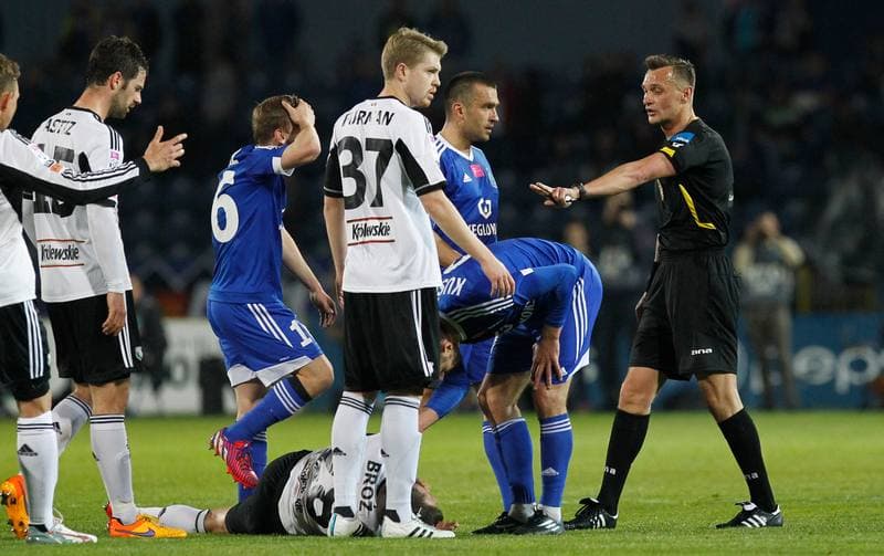 Football. T-Mobile Ekstraklasa. Ruch Chorzow - Legia Warsaw. 24.04.2015