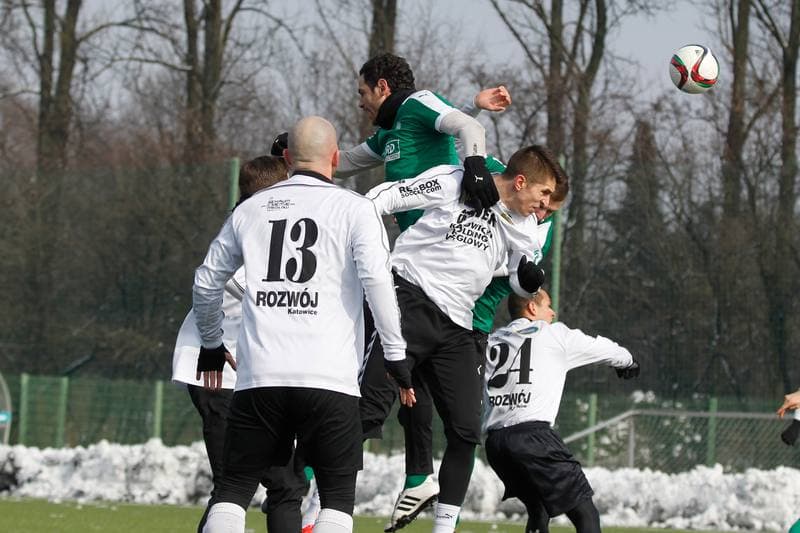 Football. Sparing. Rozwoj Katowice - Rekord Bielsko Biala. 20.02.2016