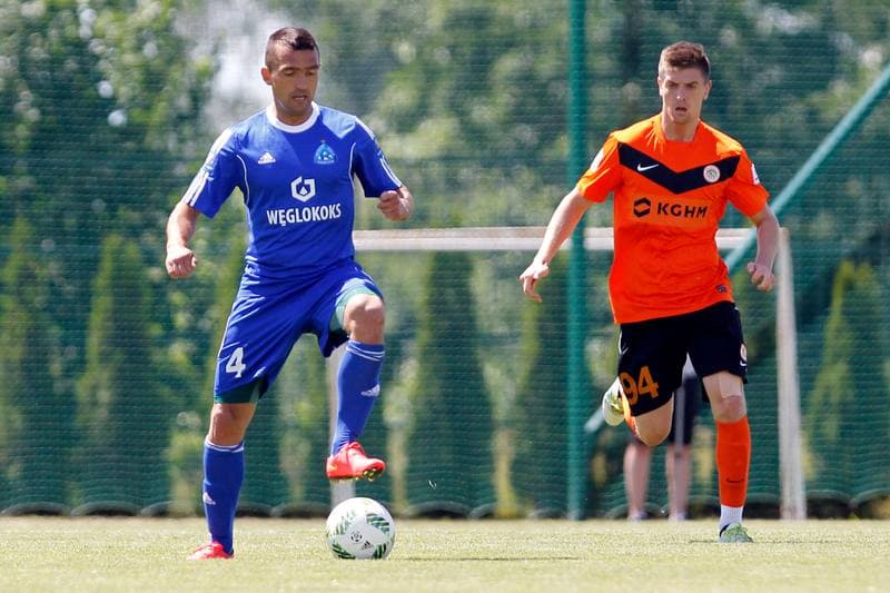 Football. Sparing. Zaglebie Lubin - Ruch Chorzow. 18.06.2016