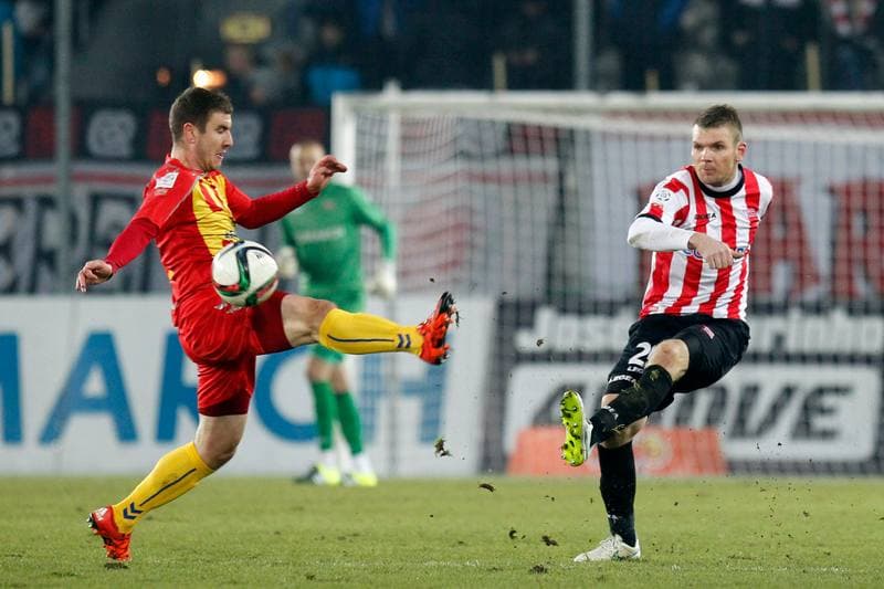 Football. T-Mobile Ekstraklasa. Cracovia Krakow - Korona Kielce. 22.05.2015