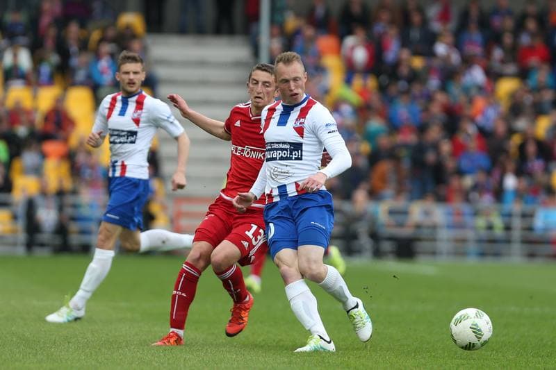 Football. Ekstraklasa. Podbeskidzie Bielsko-Biala - Wisla Krakow. 14.05.2016