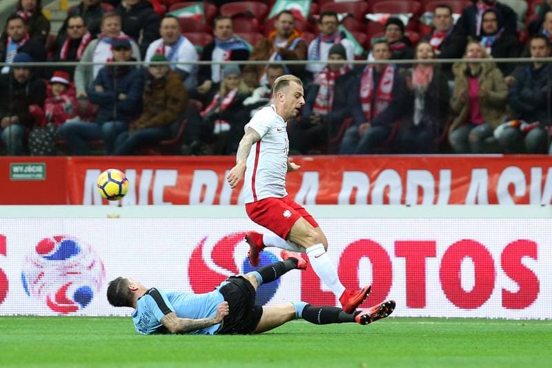 Football. International Friendly. Poland - Uruguay. 10.11.2017