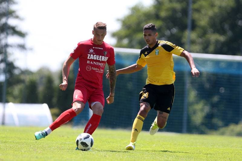 Football. Sparing. Zaglebie Sosnowiec - MFK Karvina. 04.07.2018
