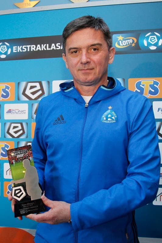 Football. Ruch Chorzow. Press Conference. 31.03.2017