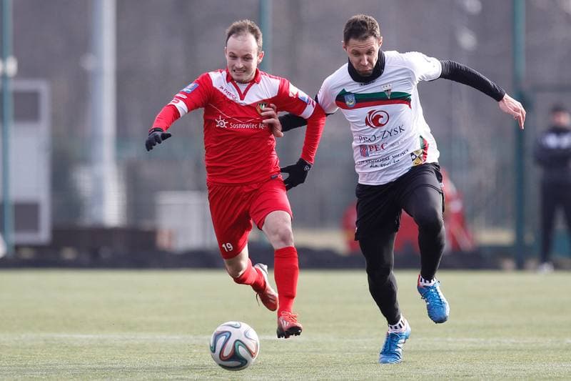 Football. Sparing. Zaglebie Sosnowiec - GKS Tychy. 27.01.2016