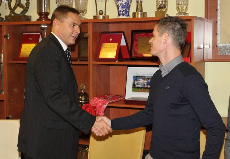 Football. Gornik Zabrze. Press Conference. 23.02.2011