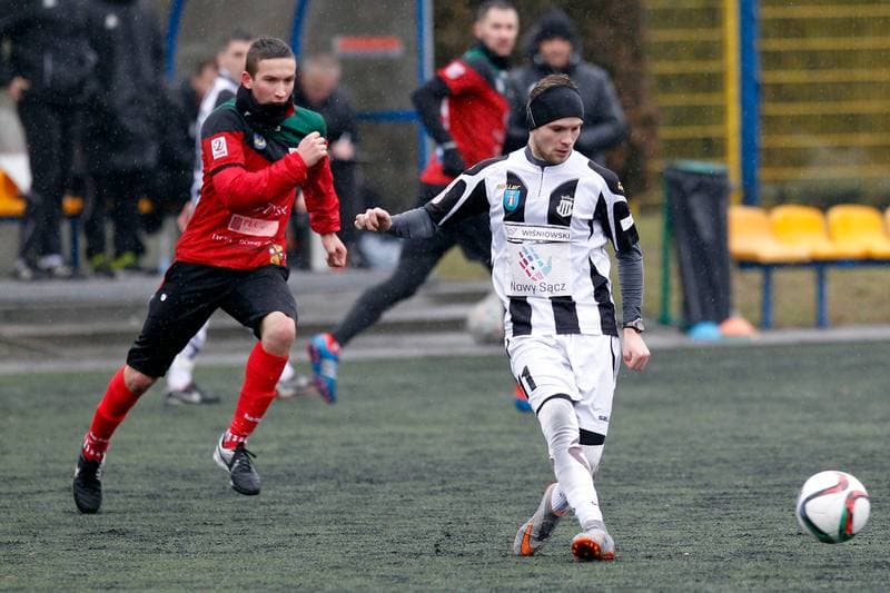 Football. II Liga. GKS Tychy - Sandecja Nowy Sacz. 10.02.2016