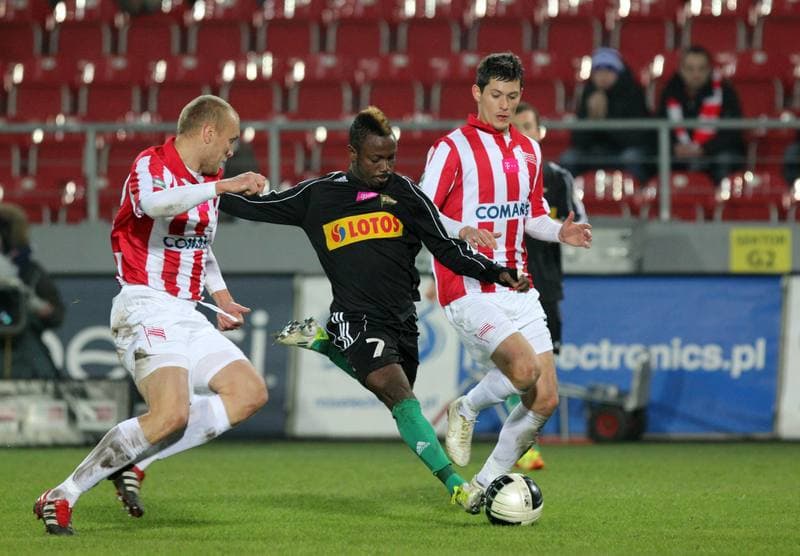 Football. T-Mobile Ekstraklasa. Cracovia Krakow - Lechia Gdansk. 18.02.2012