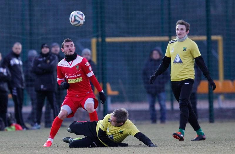 Football. Sparing. Zaglebie Sosnowiec - Gornik Piaski. 24.02.2016