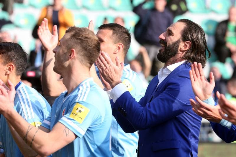 Football. Fortuna Liga. MSK Zilina - Slovan Bratislava. 14.04.2019