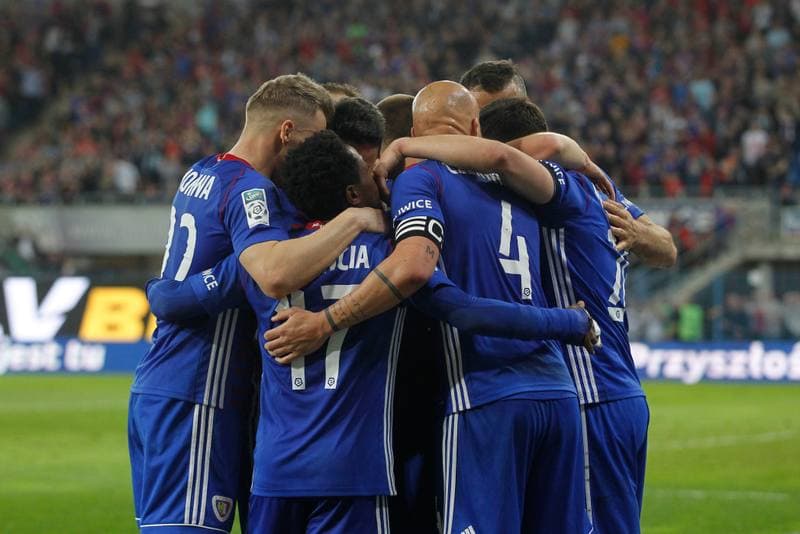 Football. Lotto Ekstraklasa. Piast Gliwice - Cracovia Krakow. 26.04.2019
