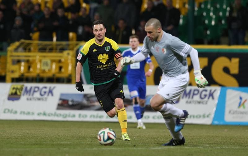 Football. I Liga. GKS Katowice - Pogon Siedlce. 19.03.2016