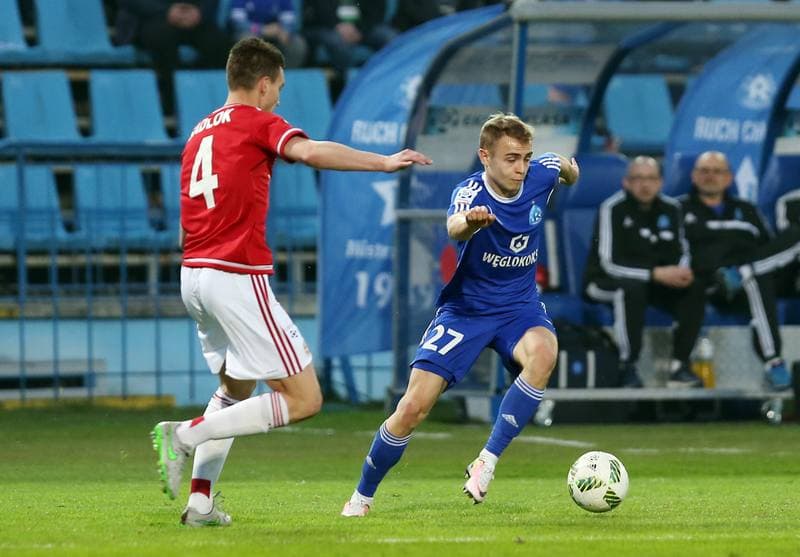 Football. Ekstraklasa. Ruch Chorzow - Wisla Krakow. 03.04.2016