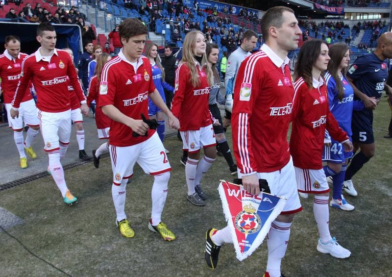 Football. T-mobile Ekstraklasa. Wisla Krakow - Pogon Szczecin. 17.03.2013
