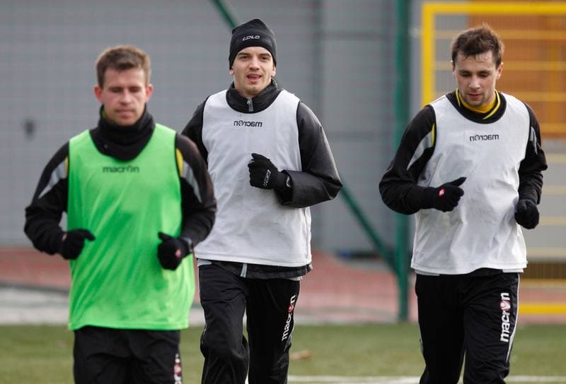 Football. GKS Katowice. Training. 19.01.2015