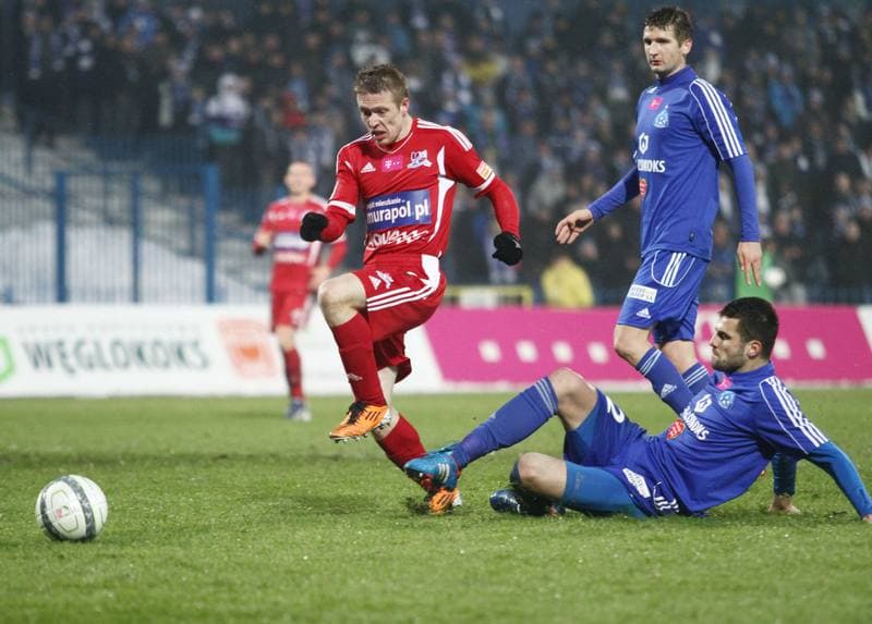 Football. T-Mobile Ekstraklasa. Ruch Chorzow - Podbeskidzie Bielsko-Biala. 18.03.2012