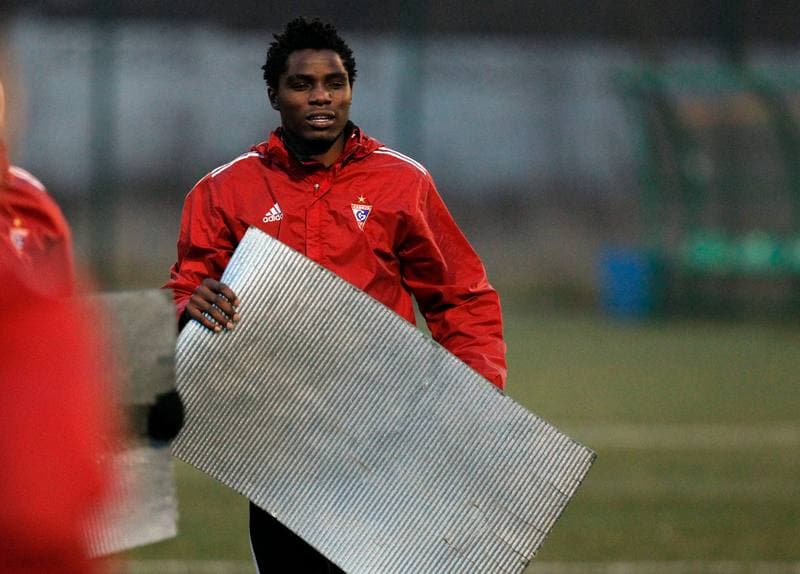 Football. Gornik Zabrze. Training. 08.01.2014