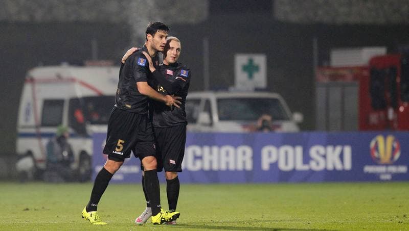 Football. Polish Cup. Zaglebie Sosnowiec - Cracovia Krakow. 27.10.2015