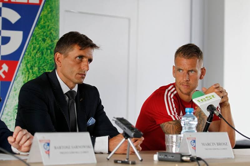 Football. Gornik Zabrze. Press Conference. 26.07.2016