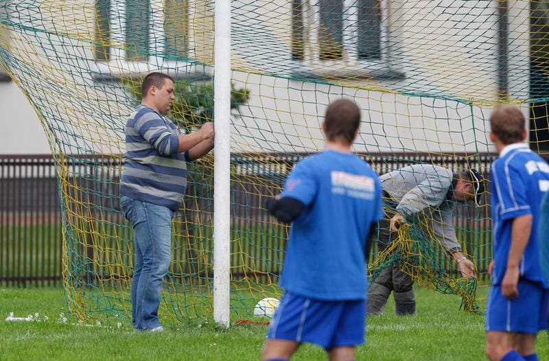 Football. Polish Cup. Orzel Mokre - Reprezentacja Slask Oldboyow. 02.09.2014