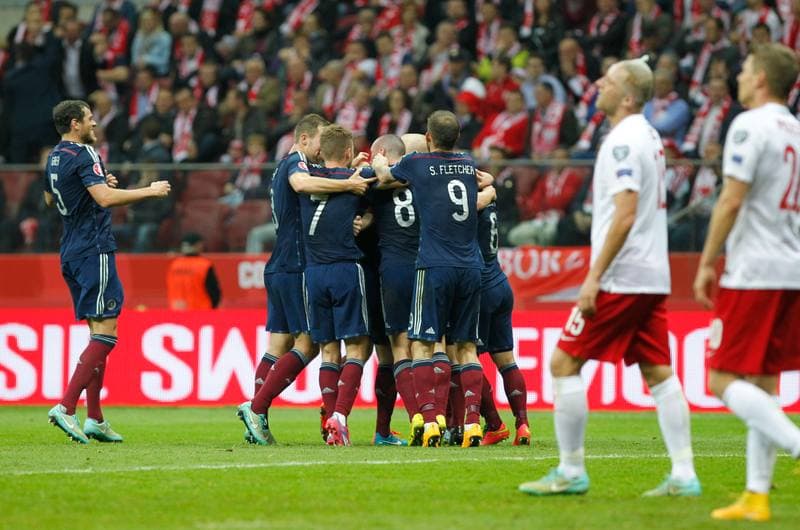 Football. UEFA European Qualifiers. Poland - Scotland. 14.10.2014