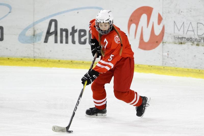 Ice Hockey. Women's U18 Olympic Hope Tournament. Poland - Hungary. 17.12.2017